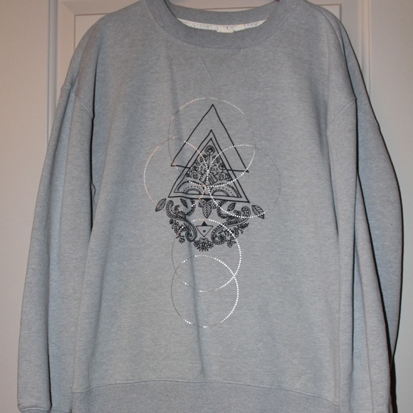 La Hearts Tops - Geometric LA Hearts Pullover Medium